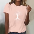 thumbnail image 3 of Tops Cortos para las Mujeres Blusas Impresas Manga Corta Cuello Redondo, Tops de Blusa para las Mujeres Primavera Verano Casual, 3 of 4