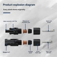thumbnail image 3 of 10PCS Photovoltaic Solar Connector Solar Connectors MC4 Connector IP67 Waterproof with Wrench, 3 of 5