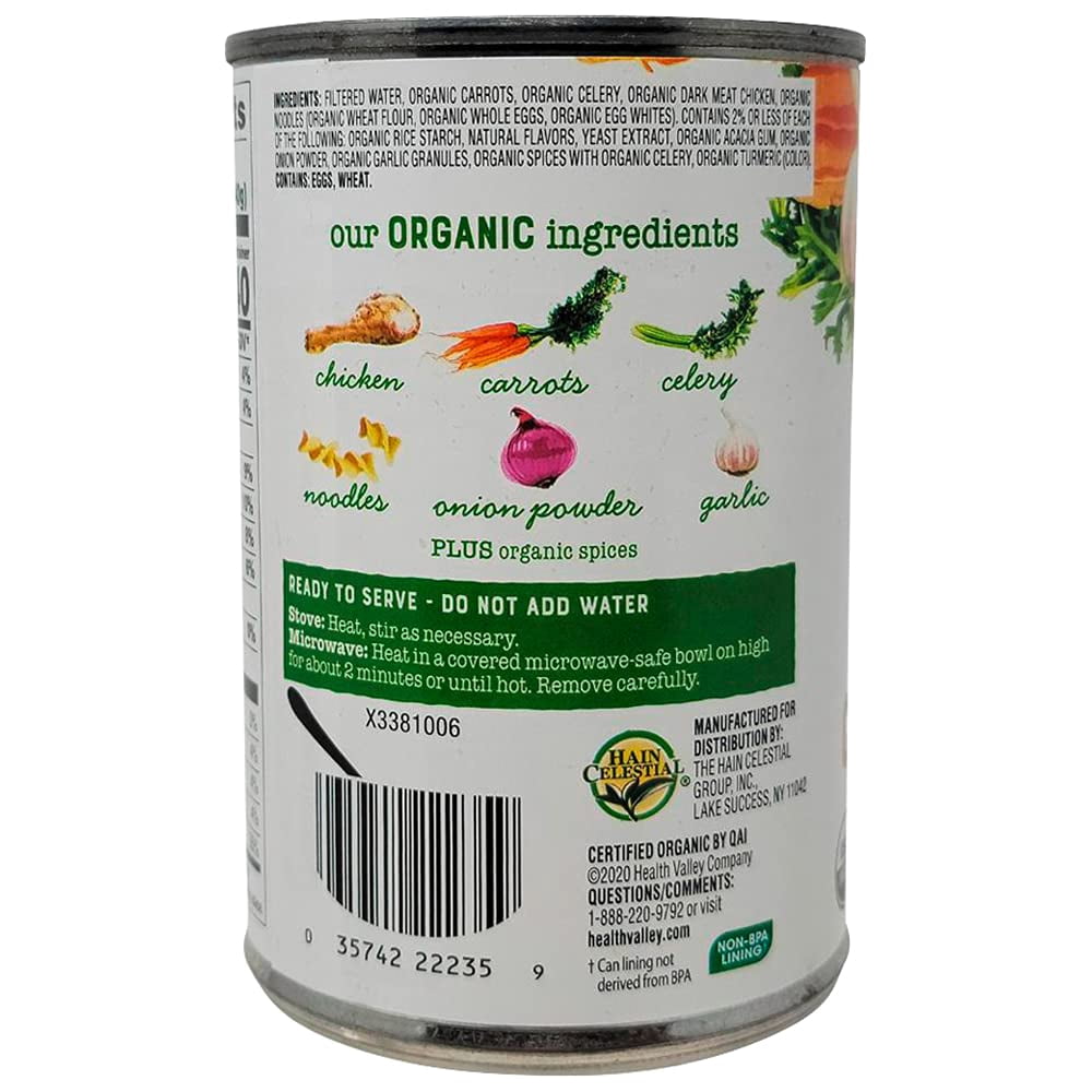 Health Valley Organic Soup Low Sodium Chicken Noodle 14.5 oz