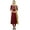 Maroon & Beige, variant on Atasi Women's Party Wear Maroon Ethnic Straight Salwar Suit Set With Dupatta-4