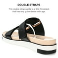 thumbnail image 3 of Journee Collection Womens Ashanti Slip On Slide Multi Strap Sandals, 3 of 6