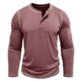 thumbnail image 2 of WAENQINLA Mens Shirts Long Sleeve Casual Classic Henley T-Shirts Lightweight Button Tee Shirts Casual Pullover with Pockets, 2 of 5