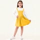 thumbnail image 5 of Falda de tirantes de color liso para niños con cintura elástica, informal y cómoda, de poliéster para adultos., 5 of 6