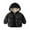 Black, variant on Godderr Kids Toddler Boys Girls 2Pcs Winter Jacket Toddler Winter Coat, Baby Hooded Down Cotton Jacket+Down Vest Two-Piece Sizes 2-10T