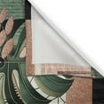 thumbnail image 2 of Ambesonne Monstera Kitchen Curtains, Mid Century Boho Shapes, 55"x24", Evergreen Pale Rust Brown, 2 of 3