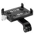 thumbnail image 3 of Clip de manillar universal para ciclismo, soporte seguro para teléfono y cámara, soporte de aluminio negro para teléfono de bicicleta, 3 of 8
