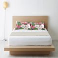 thumbnail image 6 of Yayeee Pillowcase Standard Size Set of 2 Satin Wrinkle Resistant Pillow Case, White Flowers, 6 of 7