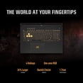 thumbnail image 4 of ASUS TUF Gaming F17 Portable 17,3 Po – Intel Core 5 210H, 32 Go de RAM, SSD 1 To, GeForce RTX 3050, Écran IPS FHD 144 Hz, Clavier Rétroéclairé, Thunderbolt 4, Windows 11 Famille, Noir, 4 of 9