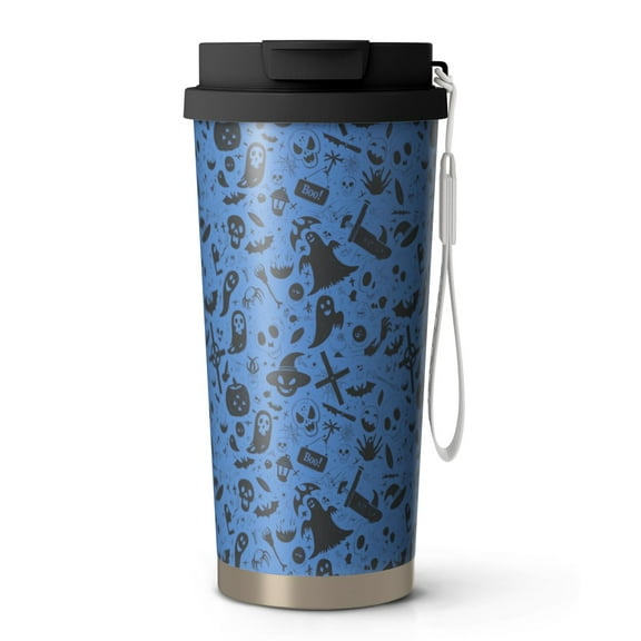 Special To Halloween, 18oz Double Drinking Coffee Mug – Vacuum Insulated Stainless Steel Travel Cup with Leakproof Lid, 316 Steel Thermos Tumbler for Hot & Cold Beverages