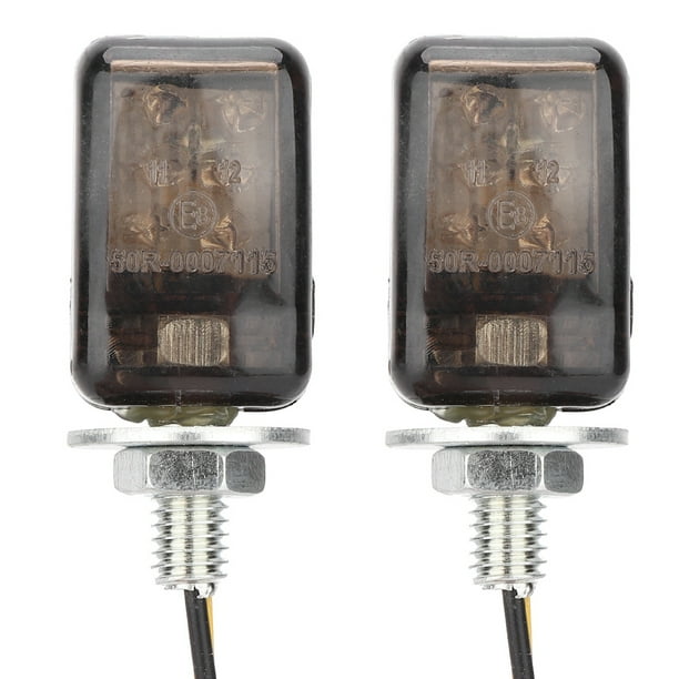 Luz de giro LED para motocicleta, 2 piezas, mini luces de giro LED universales para motocicleta, luz de giro para motocicleta, diseño de última generación