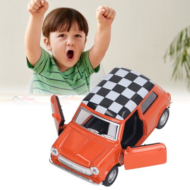 Tire De La Espalda Del Automóvil, aleación De Simulación Durable Ligero Ligero 1/32 Tire Del Automóvil Con Puertas Abiertas Para Un Regalo Para Niños