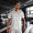 thumbnail image 3 of Wukai Happy Graduation Print Men's Short-Sleeved Mesh T-Shirt,Quick-Dry Short Sleeve Workout T-Shirt-5X-Large, 3 of 8