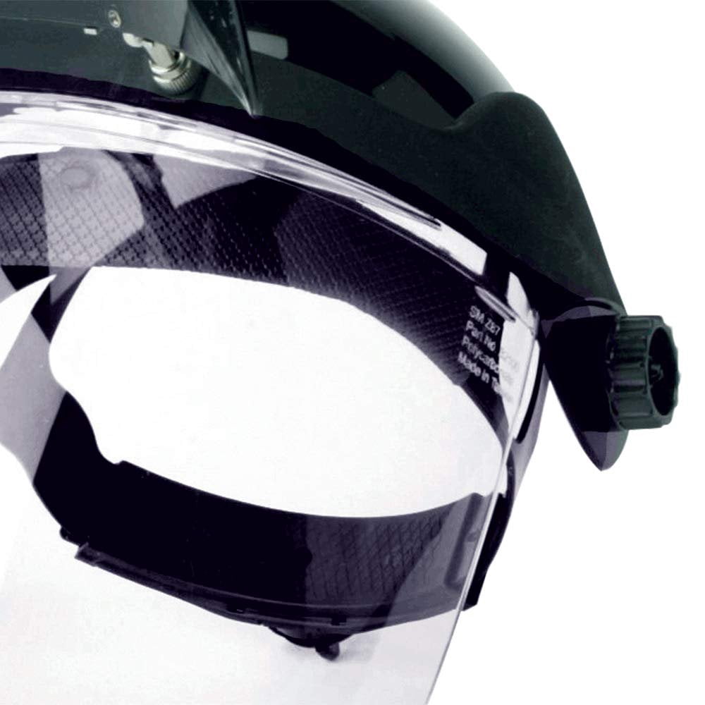 Sellstrom Face Shield - DP4 Series - 9" x 12.125" x 0.060" Window - Shade 5 IR - Universal Hard Hat Slot Adaptor Headgear