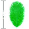 thumbnail image 3 of Plumas artificiales de avestruz verde para plantas voladoras, 15 unidades, 30 a 35 cm, 3 of 6