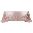thumbnail image 6 of Efavormart 90"x132" Shiny Blush Rose Gold Round Polyester Tablecloth With Shimmer Sequin Dots, 6 of 10