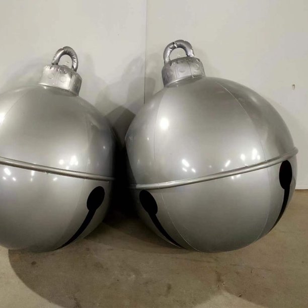 Bola Inflable De Campana Bola de Navidad divertida y reutilizable adorno de globo de Navidad Likrtyny Libre de BPA