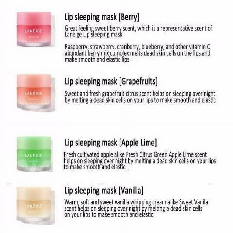 Laneige Vitamin C Enriched Grapefruit Lip Sleeping Mask for Soft and Supple  Lips