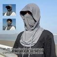 thumbnail image 6 of 3 Pack Summer Balaclava Hat Sun UV Protection Hood Breathable Full Head Mask Face Cover for Men Women Motorcycle Cycling Fishing Head Cover White Safety, 6 of 10