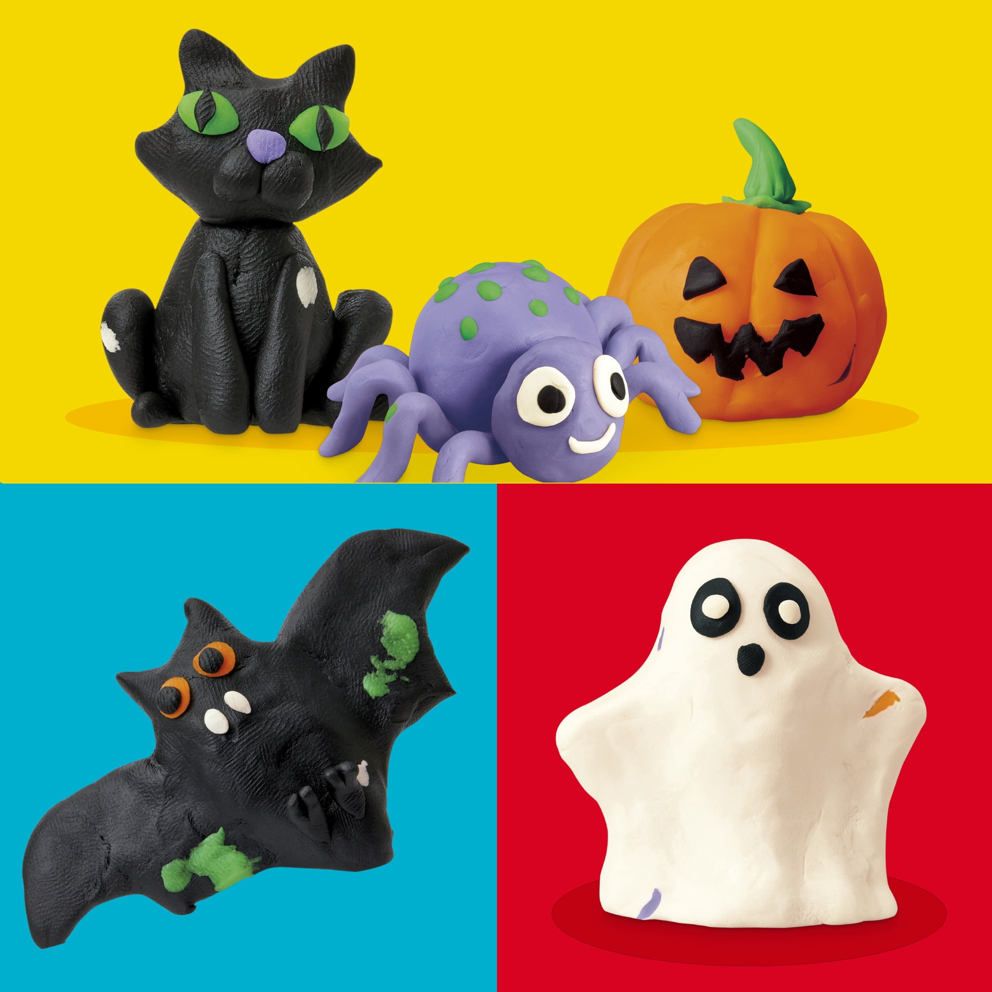Play-Doh 30-Pack Halloween Modeling Compound, Spooky Colors, Non-Candy Treats for Kids 2+