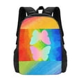 thumbnail image 1 of DouZhe Lightweight Backpack, Rainbow Heaven LGBT Butterfly Prints Travel Outdoor Hiking Bag School Bookbag Casual Daypack Backpacks for Women Men, 1 of 7