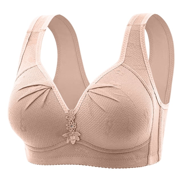 Women's Plus Size Thin Underwire Bra - Push Up Breathable Tank Top Design, US Sizes 36-44, Full Coverage for All-Day Comfort