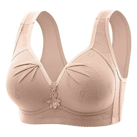 XJDJHC Everyday Bras For Women Ladies Plus Size Thin Bra Without Underwire Push Up Comfortable Breathable Tank Top Bra Soft Everyday Bras