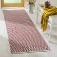 thumbnail image 2 of SAFAVIEH Montauk Nazca Geometric Cotton Runner Rug, Ivory/Red, 2'3" x 12', 2 of 8