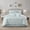 Light Green, variant on Nanshing Home 7 Piece Grey Queen Comforter Set, Elegant Jacquard with Patchwork, Stylish and Cozy Bedding Collection, Premium Bedding Set with Bedskirt, Shams and Pillows