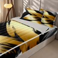 thumbnail image 2 of Erosebridal Aesthetic Gold Black Zipper Twin Comforter Sets with Fitted Sheet and 2 Pillowcases, Contemporary Minimalism Zipper Bedding Set, Gray Reversible, 2 of 7