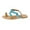 Blue, variant on Xfvqtps Womens Flat Sandals Toe Ring Clip Toe Slip on Color Block Love Decor Cute Non Slip Breathable Summer Roman Sandals Blue