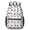 Cow and Spot White Pattern, variant on Cow Print Pattern 17" Waterproof Oxford School Backpacks for Teens, S-Shape Padded Straps, for School, Travel, Hiking, Camping