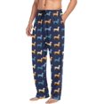 thumbnail image 4 of Top-kevin Multi- Dachshund Pajama Pants for Men PJs Bottoms Sleep Lounge Pants with Pockets, S M L XL XXL, 4 of 13