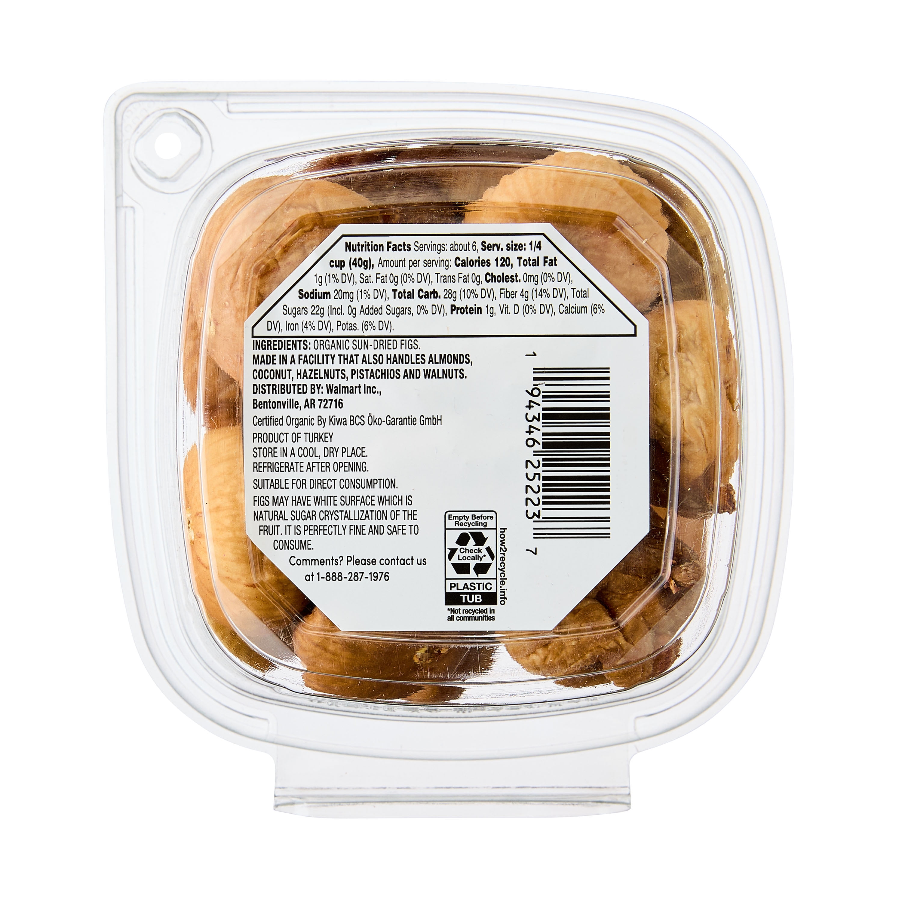 bettergoods Organic Sun-Dried Whole Figs, 8 oz