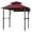 Red, variant on PYY Heavy Duty Steel Grill Gazebo 8' x 5' with Double for Patio Backyard, Garden -Tier Roof, 7' x 3' Awning, Shelves, 10 Hooks, LED Lights, Outdoor BBQ Canopy Shelter, Claret Red