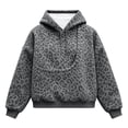 thumbnail image 5 of Leopard Print Pet Pouch Hoodie for Women Long Sleeve Oversized Hooded Sweatshirt for Small Pets Dog Cat Carrier Hoodie, 5 of 9