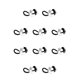 thumbnail image 1 of Guardurnaity Hair Bands Alta elasticidad Estilo simple Elástico Ajustable Decorativo Cola de caballo Anillo Plata sin costuras Type1 NO1 Guardurnaity CBP234350, 1 of 6