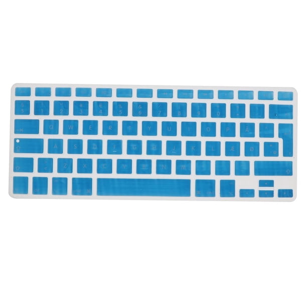 Teclado fonético de silicona fina para 13,3 pulgadas azul claro
