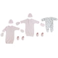 thumbnail image 1 of Preemie Girls Gowns, Sleep-n-Play, Caps, Mittens and Booties - 8 Pc Set, 1 of 3
