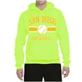 thumbnail image 2 of Wild Bobby City of San Diego Baseball Fantasy Fan Sports Unisex Hoodie Sweatshirt, Safety Green, X-Large, 2 of 6