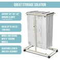 thumbnail image 2 of Adir Mobile Blueprint Storage Rack - Adjustable and Portable Vertical Blueprint Holder, 2 of 8