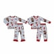thumbnail image 1 of Conjunto de pijamas de hermano y hermana de estilo navideño, pantalones largos para niños y niñas, conjunto de pijamas de manga larga, patrón de calcetines de regalo, 1 of 4
