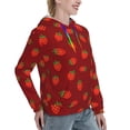 thumbnail image 6 of Kdxio Strawberry Print Womens Oversized Hoodies Sweatshirts Hooded Pullover Tops Sweaters Casual-Large, 6 of 7