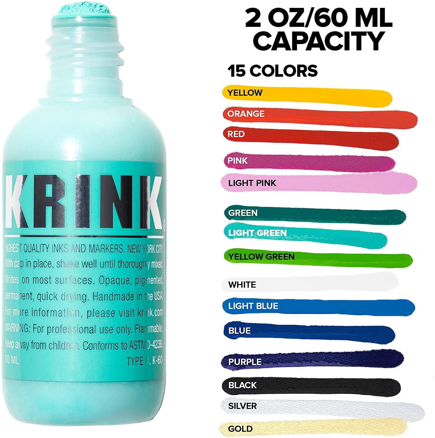 Krink K-60 Opaque Paint Marker, Light Green