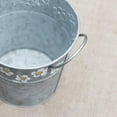 thumbnail image 3 of Exquisite Flower Pot Vintage Daisy Embossed Garden Metal Tin Bucket Planter Pots with Handle Retro Home Decoration -, 3 of 6