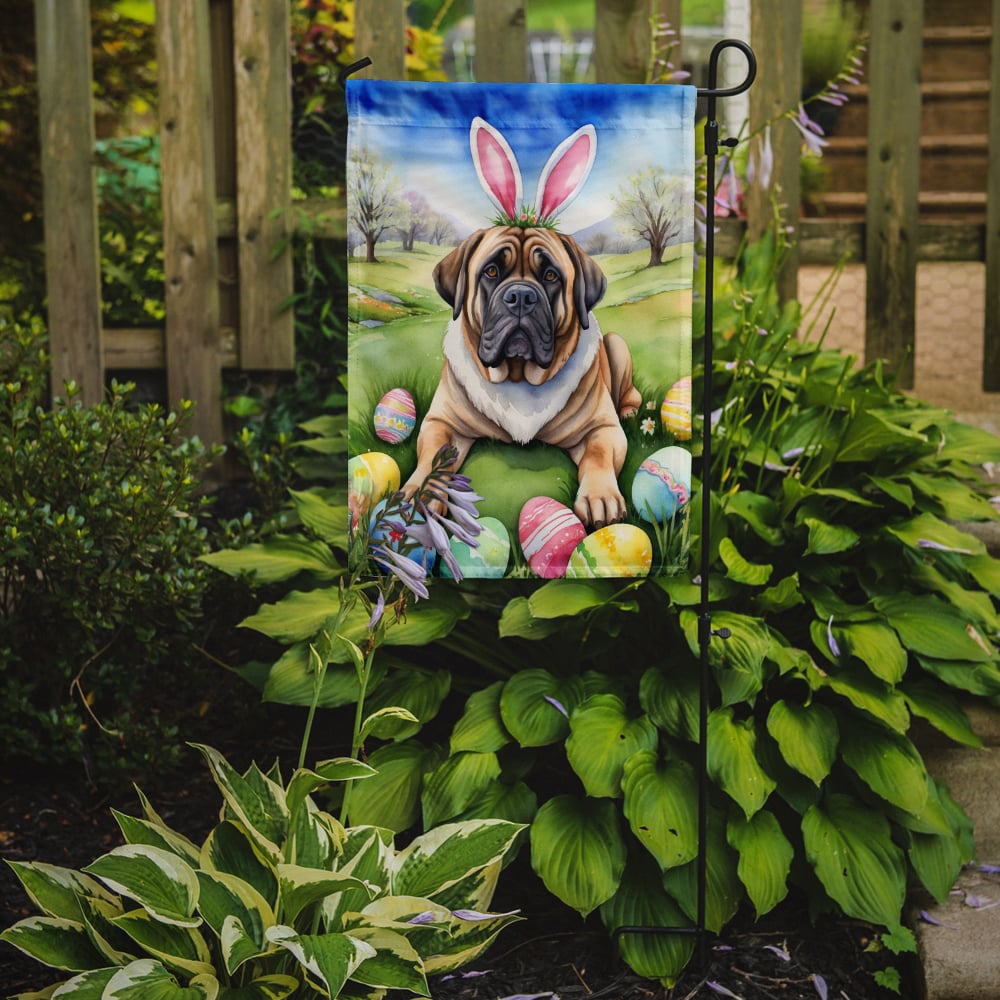 Mastiff Easter Egg Hunt Garden Flag 11.25 in x 15.5 in
