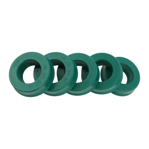 Anillo de Sello de Aceite Universal Labio UN Sello de Eje Rotativo 22x40x12mm Alta Presión TPU Verde 5 Pcs