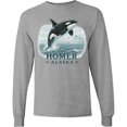thumbnail image 3 of Inktastic Homer Alaska Whale Long Sleeve T-Shirt, 3 of 5