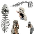 thumbnail image 2 of Spinosaurus Plush Dino Outfit, 29inch Outfit Fun Dinosaur Skeleton Plush Costume with Spine Extension for Parties, 2 of 6