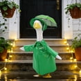 thumbnail image 6 of Waterproof Raincoat Set for Porch Goose - Complete 3-Piece Rainwear with Umbrella - Outdoor Weather Protection for Garden Statues, 6 of 6