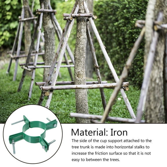 Foxnovo Tree Fixator Green Metal Landscape Holder for Support and Growth